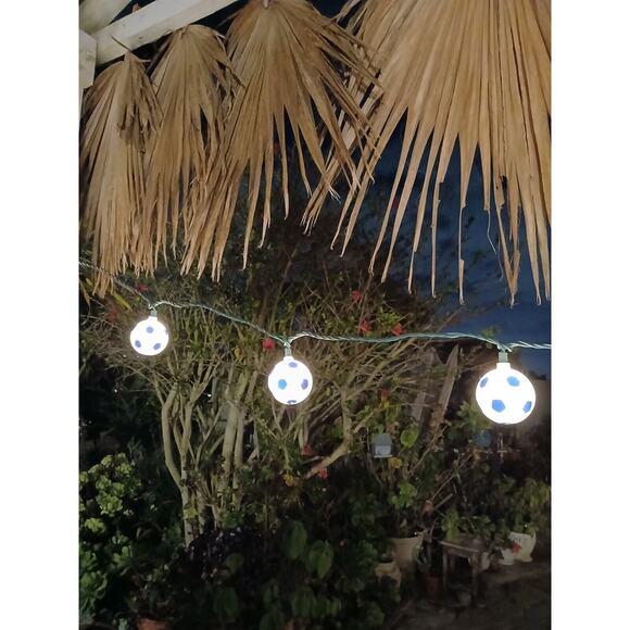 Soccer Ball Lights Balls Light String Futbol Plug In Indoor Outdoor 10 Christmas - Picture 3 of 9